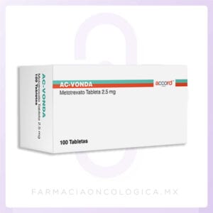 AC-VONDA Metotrexato 2.5mg caja con 30 tabletas. Accord