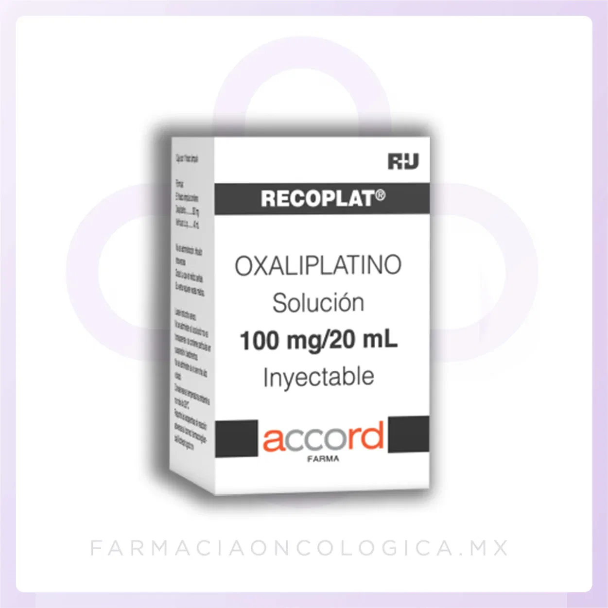 Recoplat Oxaliplatino 100mg/20mL solución inyectable. Accord. - Alta especialidad