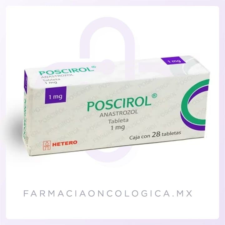 Poscirol Anastrozol 1 mg Tabletas HETERO