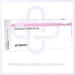 Xenq 25mg Exemestano caja con 30 tabletas. Accord. - Alta especialidad