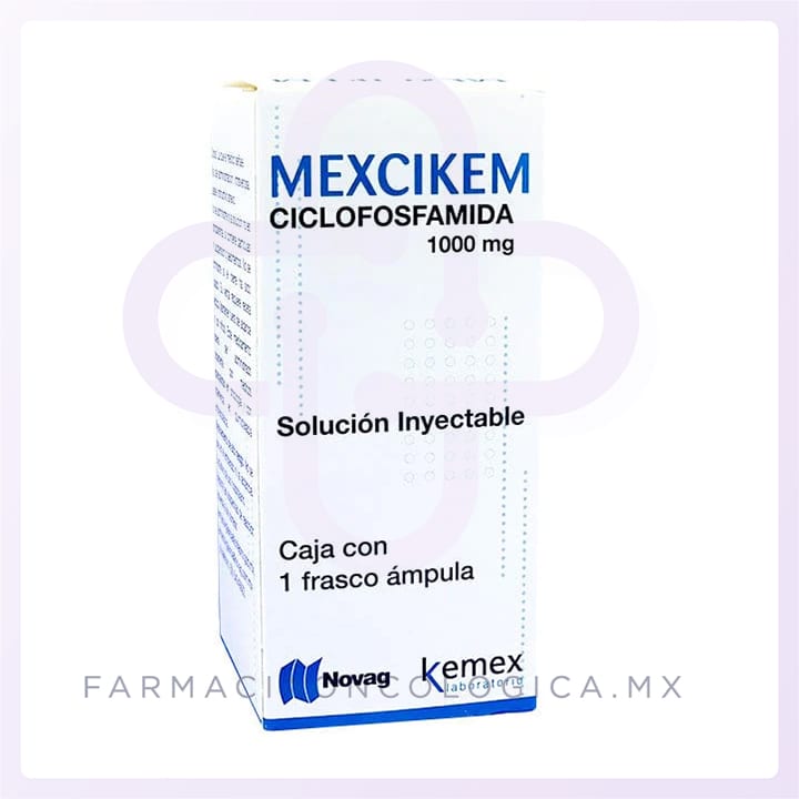 Mexcikem Ciclofosfamida 1g caja con 1 frasco ámpula - Novag