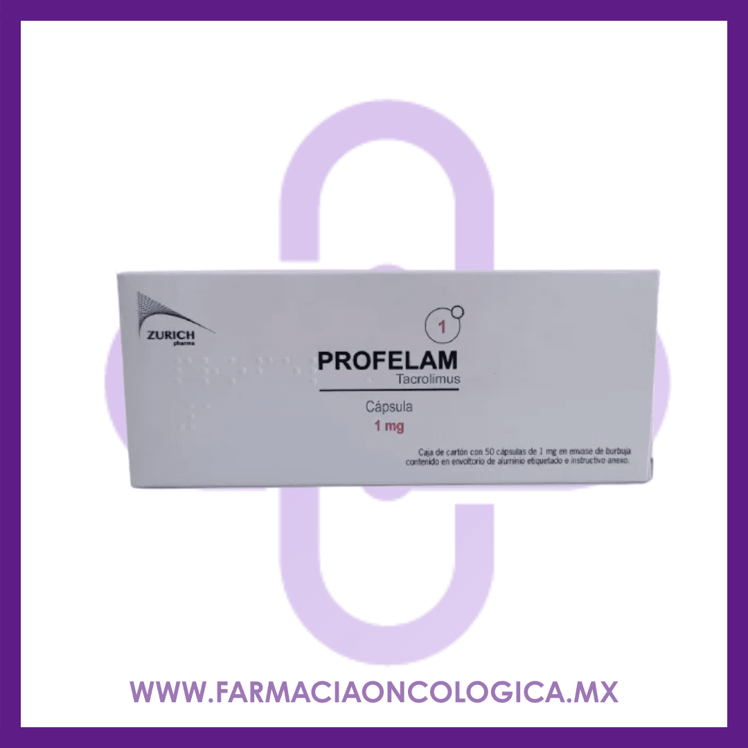 Profelam Tacrolimus 1.0Mg caja con 50 capsulas. Zurich.