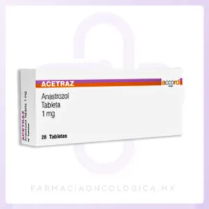Acetraz 1 mg – Anastrozol Caja con 28 tabletas