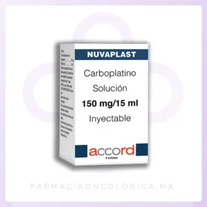 Nuvaplast Carboplatino 150mg/15mL Solucion inyectable. Accord. - Alta Especialidad