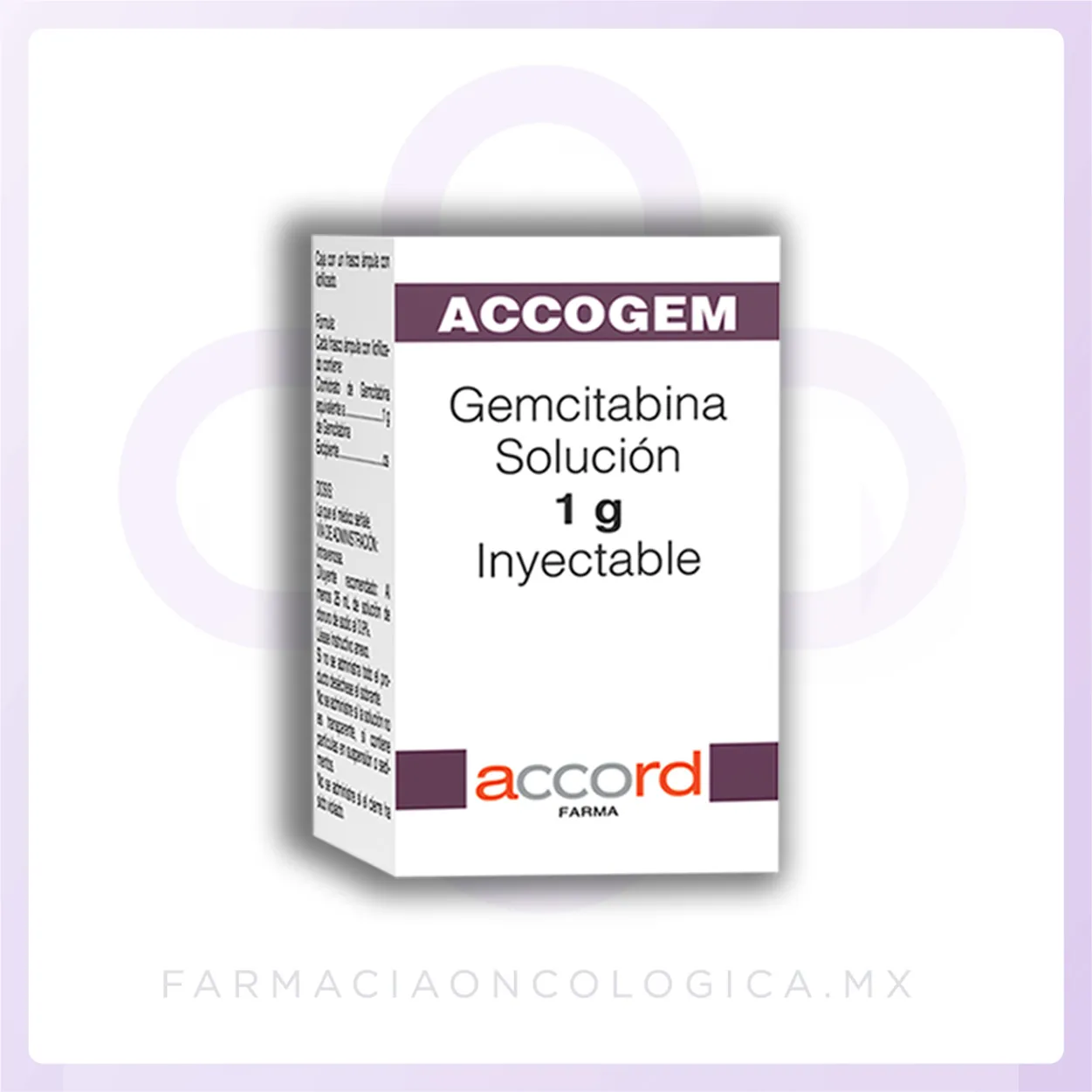 Accogem Gemcitabina 200mg/10mL solución inyectable. Accord