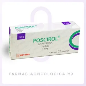 Poscirol 1 mg – Anastrozol Caja con 28 tabletas
