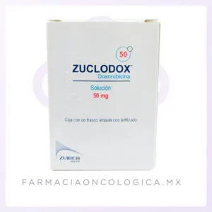 Zuclodox 50mg Doxorubicina solución inyectable. Zurich.