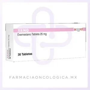 Xenq 25mg Exemestano caja con 30 tabletas. Accord. - Alta especialidad