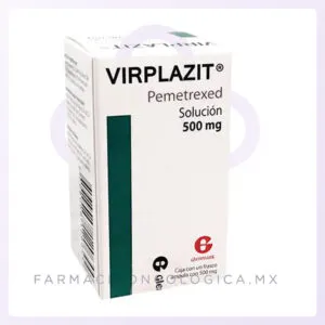 Virplazit 500mg Pemetrexed 500 mg solución inyectable. Glenmark.