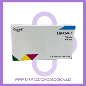 Linezolid 600 mg Caja con 10 tabletas. Camber.