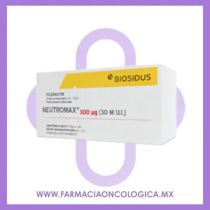 Neutromax Filgrastim 300mcg caja con 5 jeringa prellenada