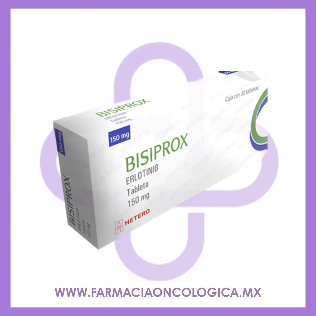 Bisiprox Erlotinib 150 mg Hetero. Medicamento Oncológico